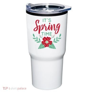 It's Spring Time Flower Tumbler