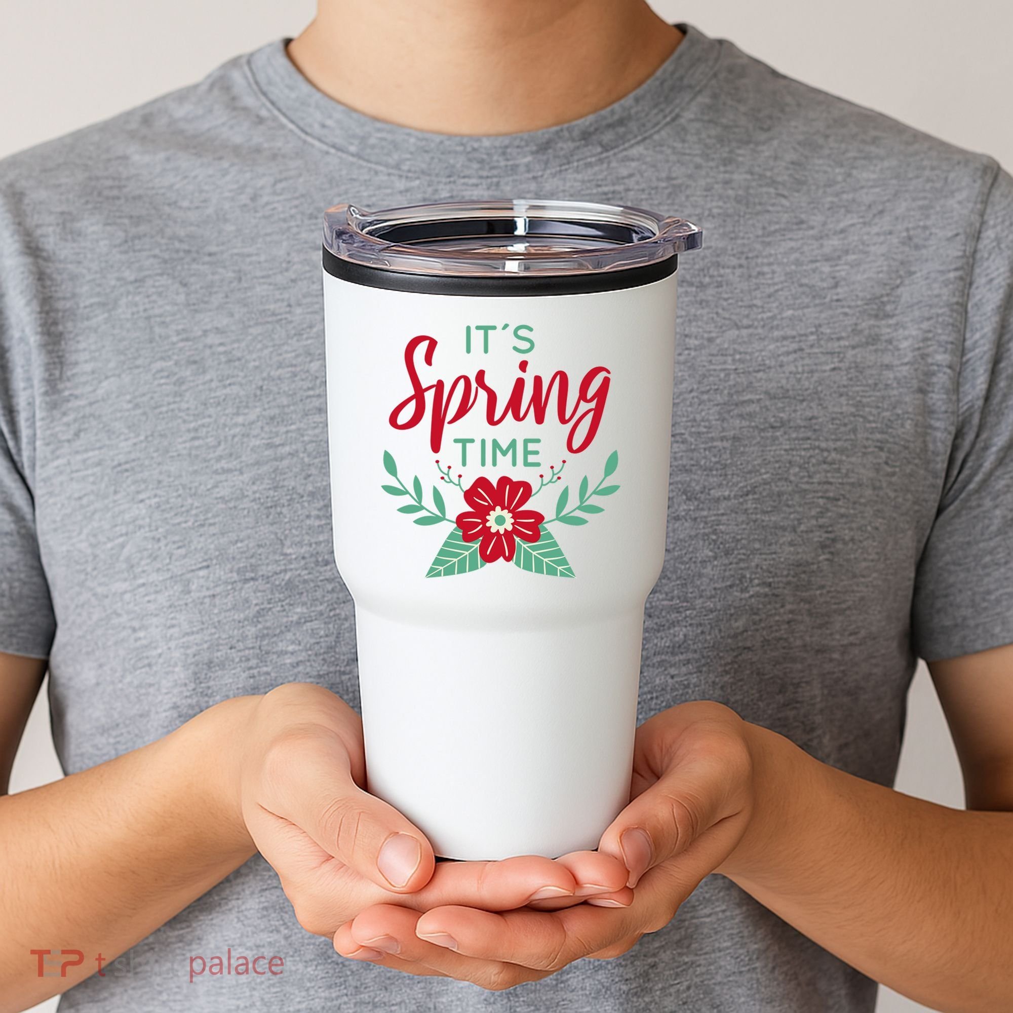 It's Spring Time Flower Tumbler