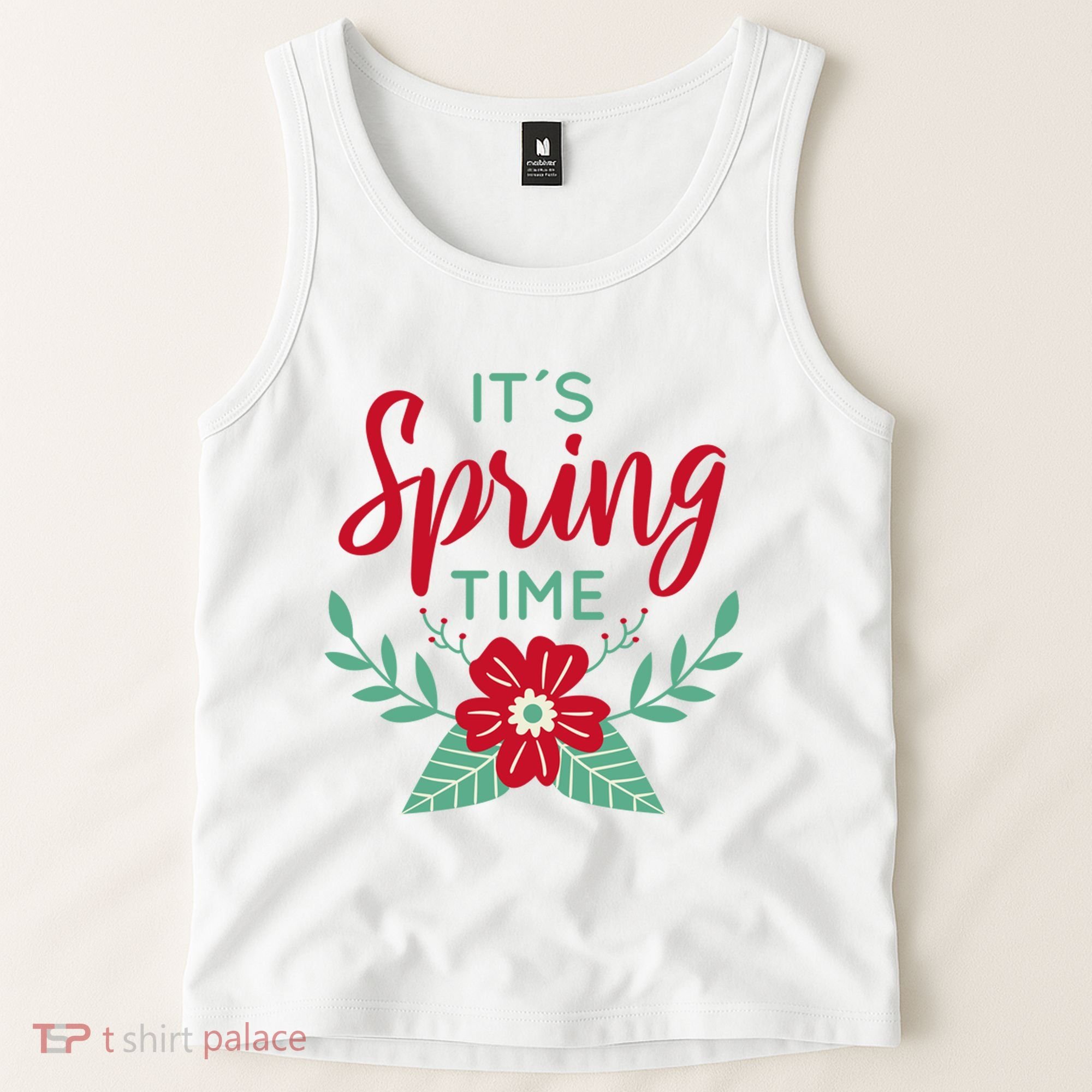It's Spring Time Flower Tank Top