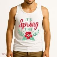 It's Spring Time Flower Tank Top thumb 3