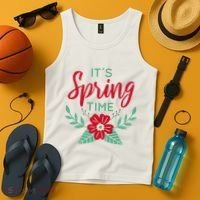 It's Spring Time Flower Tank Top thumb 4