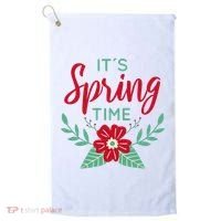 It's Spring Time Flower Golf Towel thumb 0