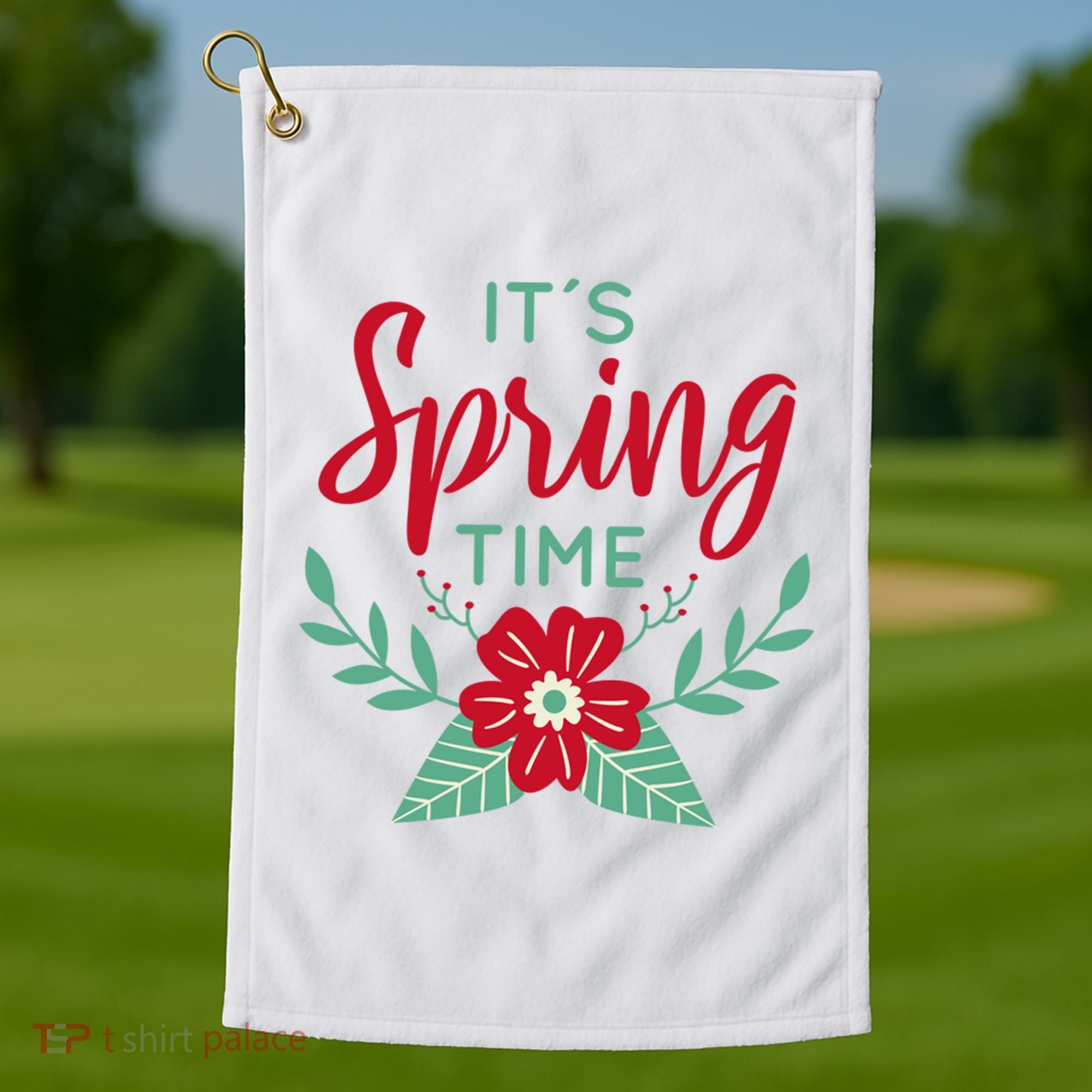 It's Spring Time Flower Golf Towel