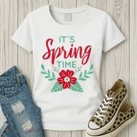 It's Spring Time Flower Women's T-Shirt thumb 3