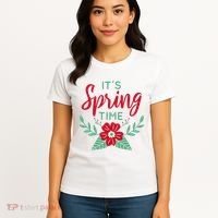 It's Spring Time Flower Women's T-Shirt thumb 4