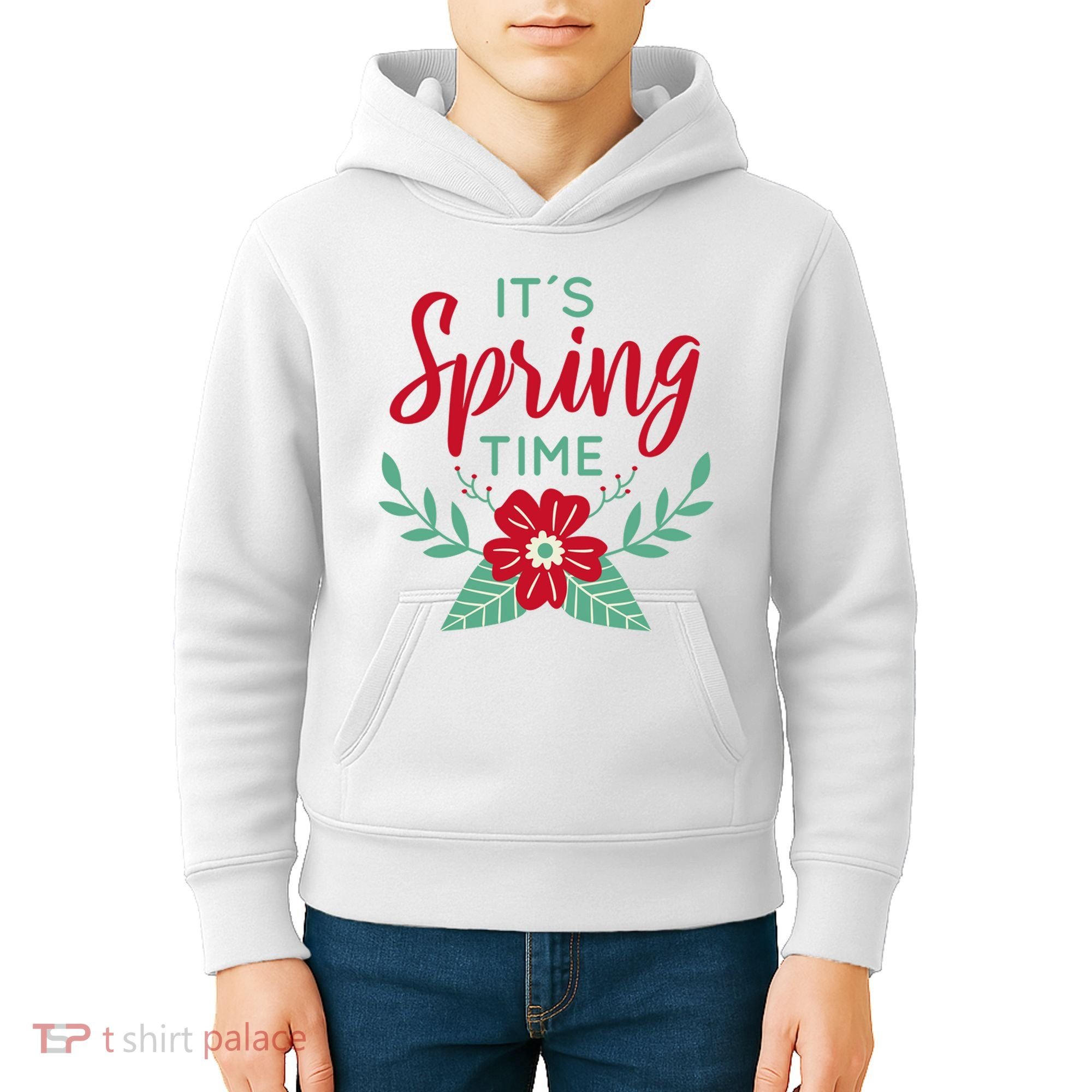 It's Spring Time Flower Kids Hoodie