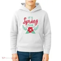 It's Spring Time Flower Kids Hoodie thumb 4