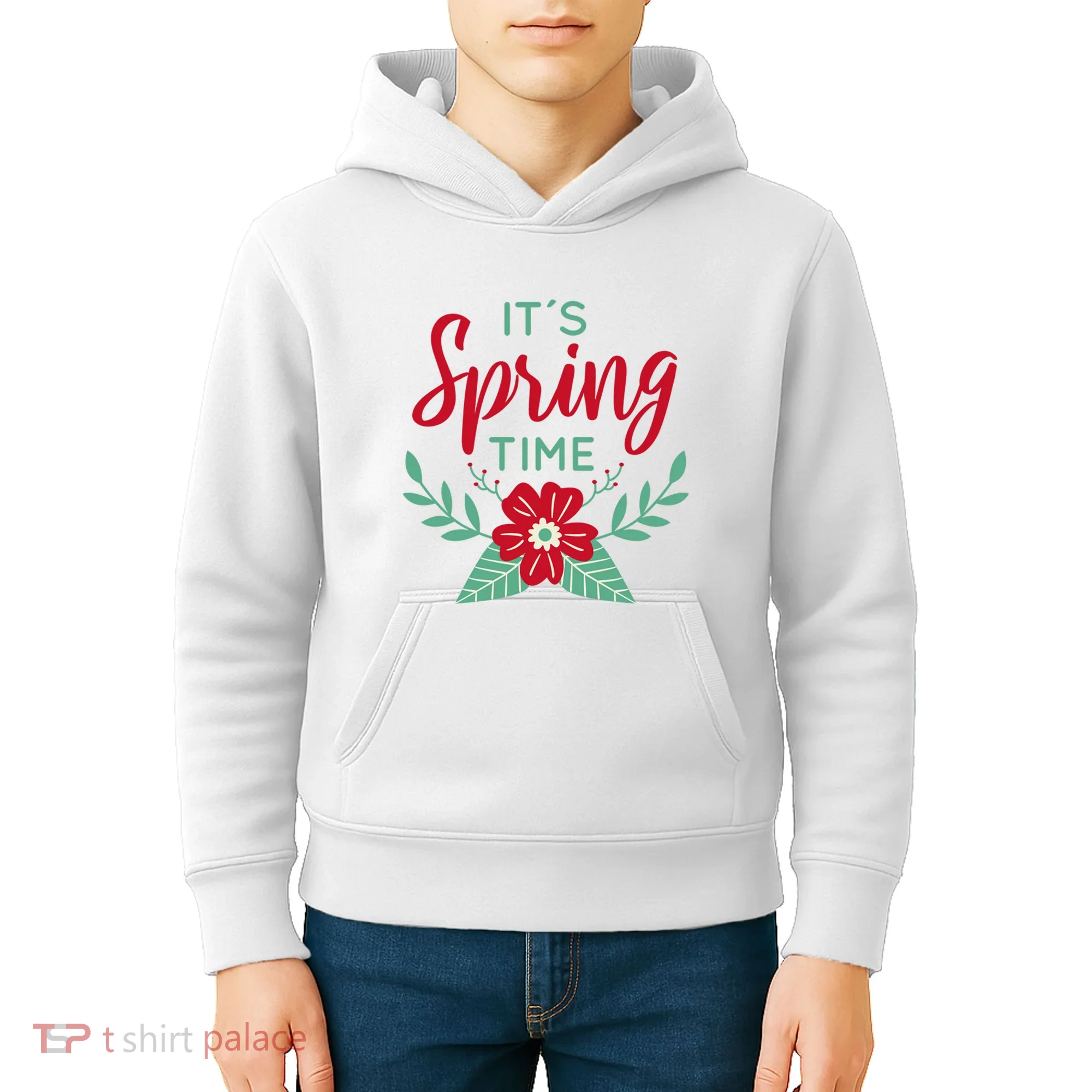 It's Spring Time Flower Kids Hoodie