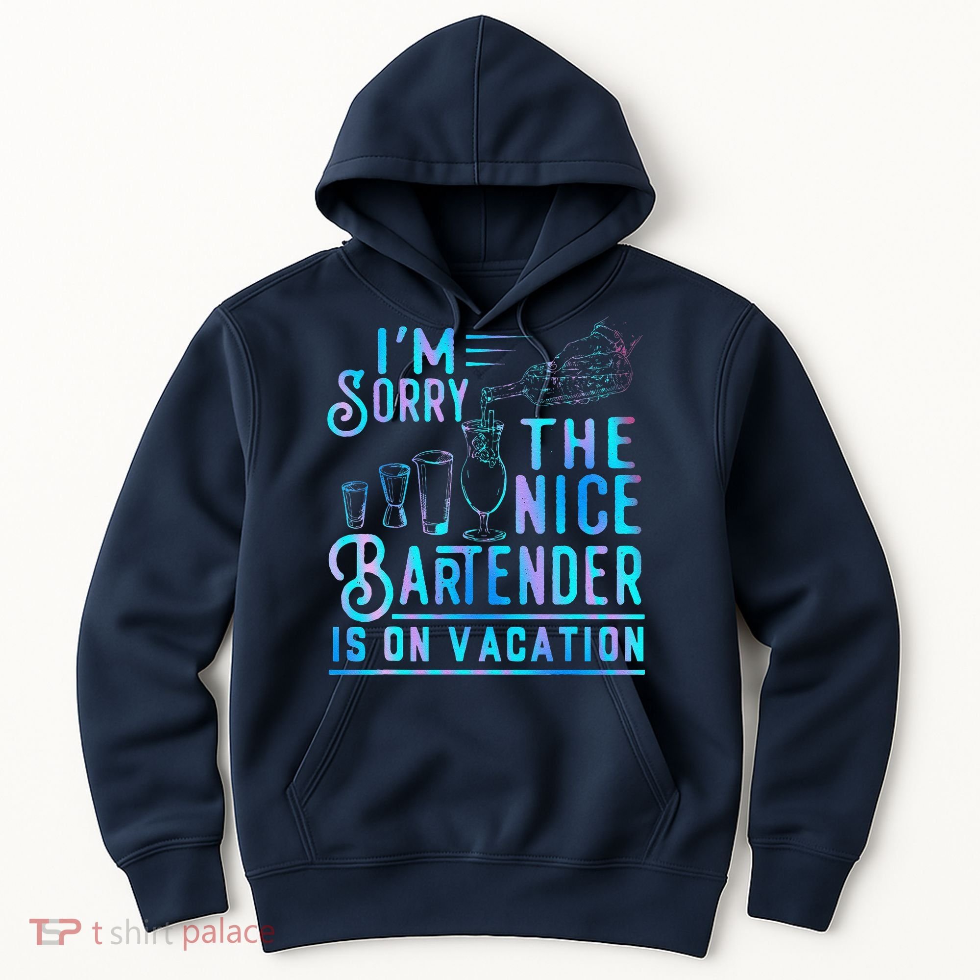 IM Sorry The Nice Bartender Is On Vacation Funny Hoodie