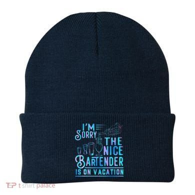 IM Sorry The Nice Bartender Is On Vacation Funny Beanie