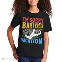 IM Sorry The Nice Bartender Is On Vacation Funny Bartending Kids T-Shirt thumb 2