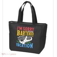 IM Sorry The Nice Bartender Is On Vacation Funny Bartending Tote Bag thumb 3
