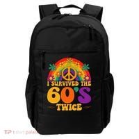 I Survived The 60s Twice Sixties 70th 70s Year Old Birthday Backpack thumb 0