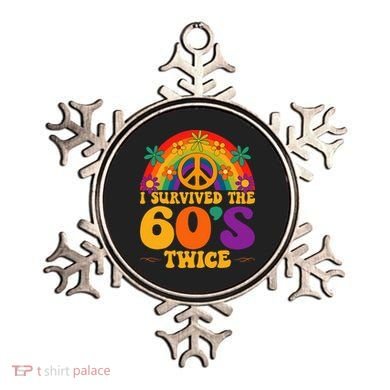 I Survived The 60s Twice Sixties 70th 70s Year Old Birthday Ornament