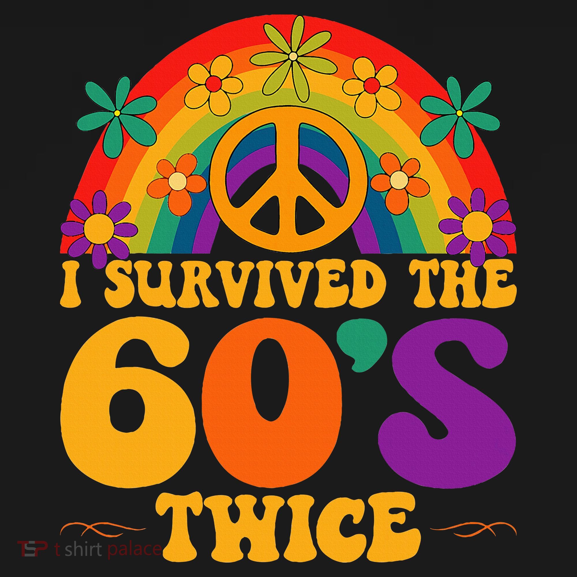 I Survived The 60s Twice Sixties 70th 70s Year Old Birthday Women's Tank Top