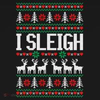I Sleigh Ugly Christmas Sweater Backpack thumb 2