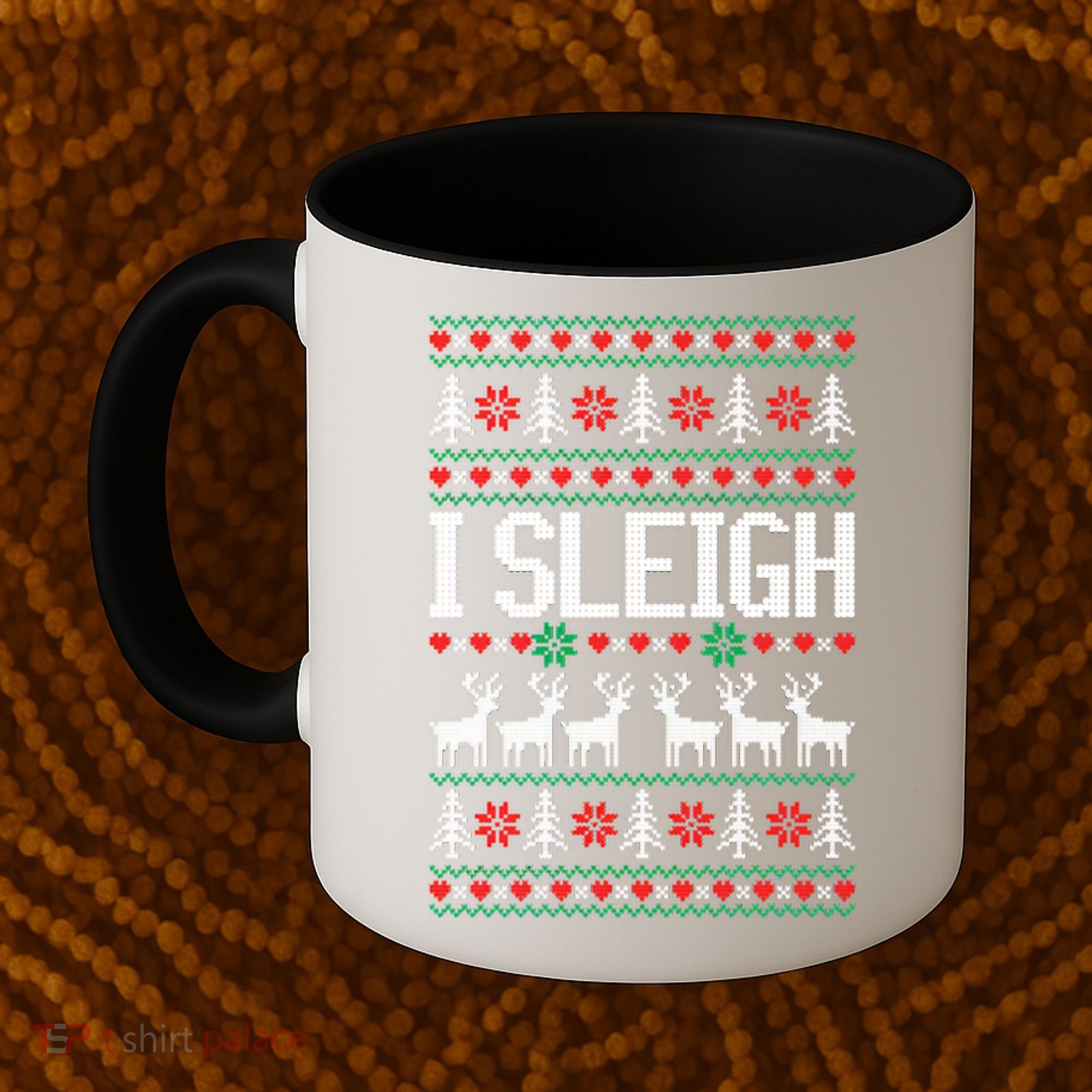 I Sleigh Ugly Christmas Sweater Coffee Mug