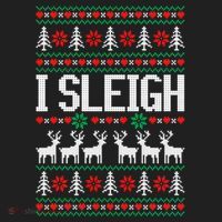 I Sleigh Ugly Christmas Sweater Tumbler thumb 3