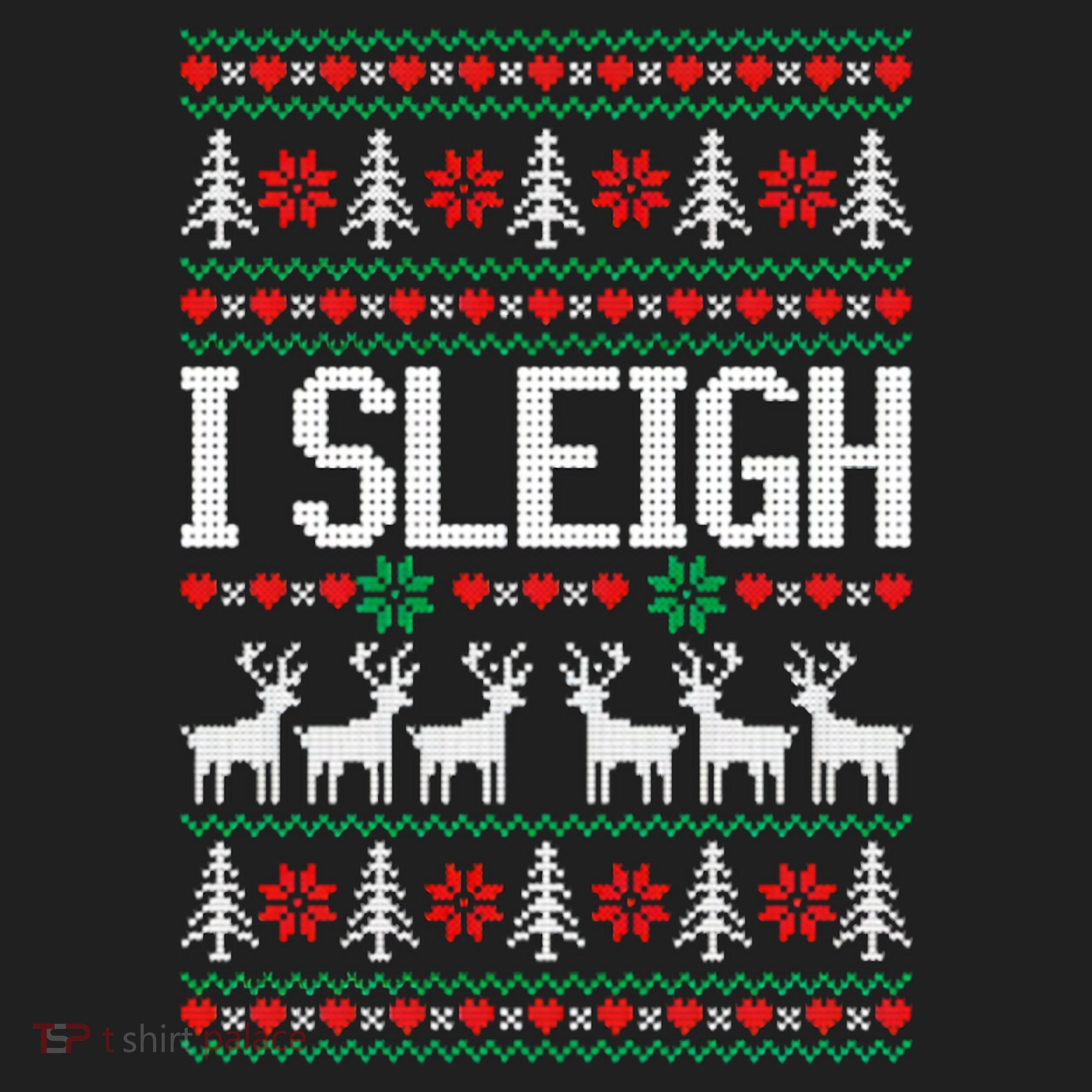 I Sleigh Ugly Christmas Sweater Tumbler