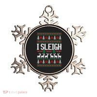 I Sleigh Ugly Christmas Sweater Ornament thumb 0
