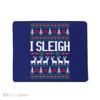 I Sleigh Ugly Christmas Sweater Mousepad thumb 0