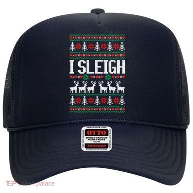 I Sleigh Ugly Christmas Sweater Hat