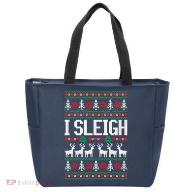 I Sleigh Ugly Christmas Sweater Tote Bag