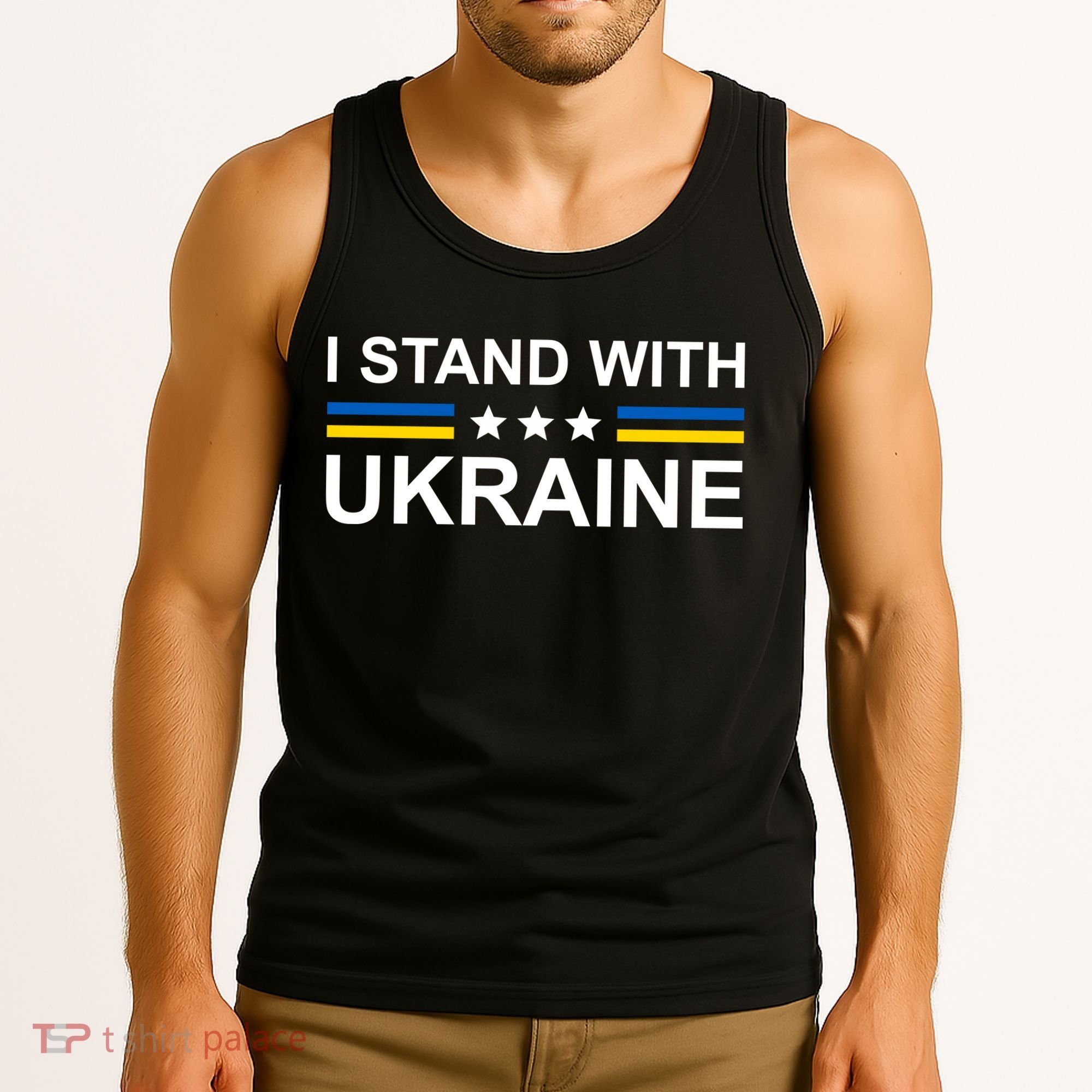 I Stand Ukraine Star Tank Top