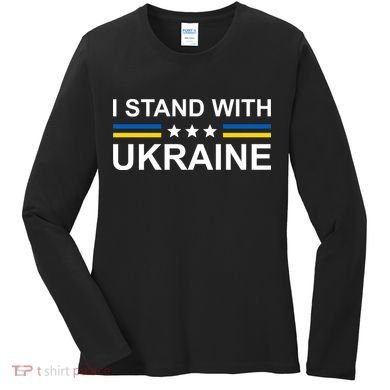 I Stand Ukraine Star Women's Long Sleeve Shirt