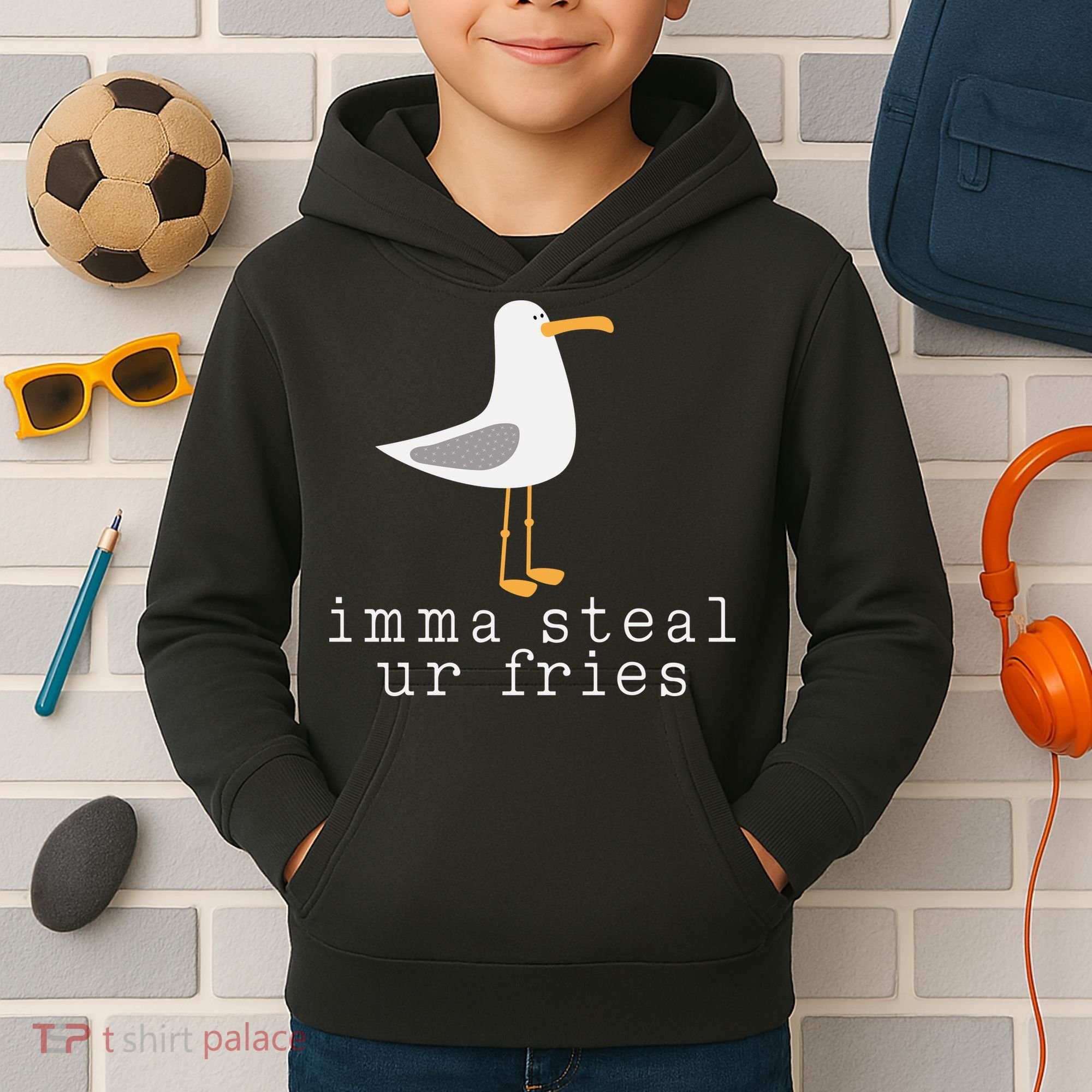 Imma Steal Ur Fries Kids Hoodie