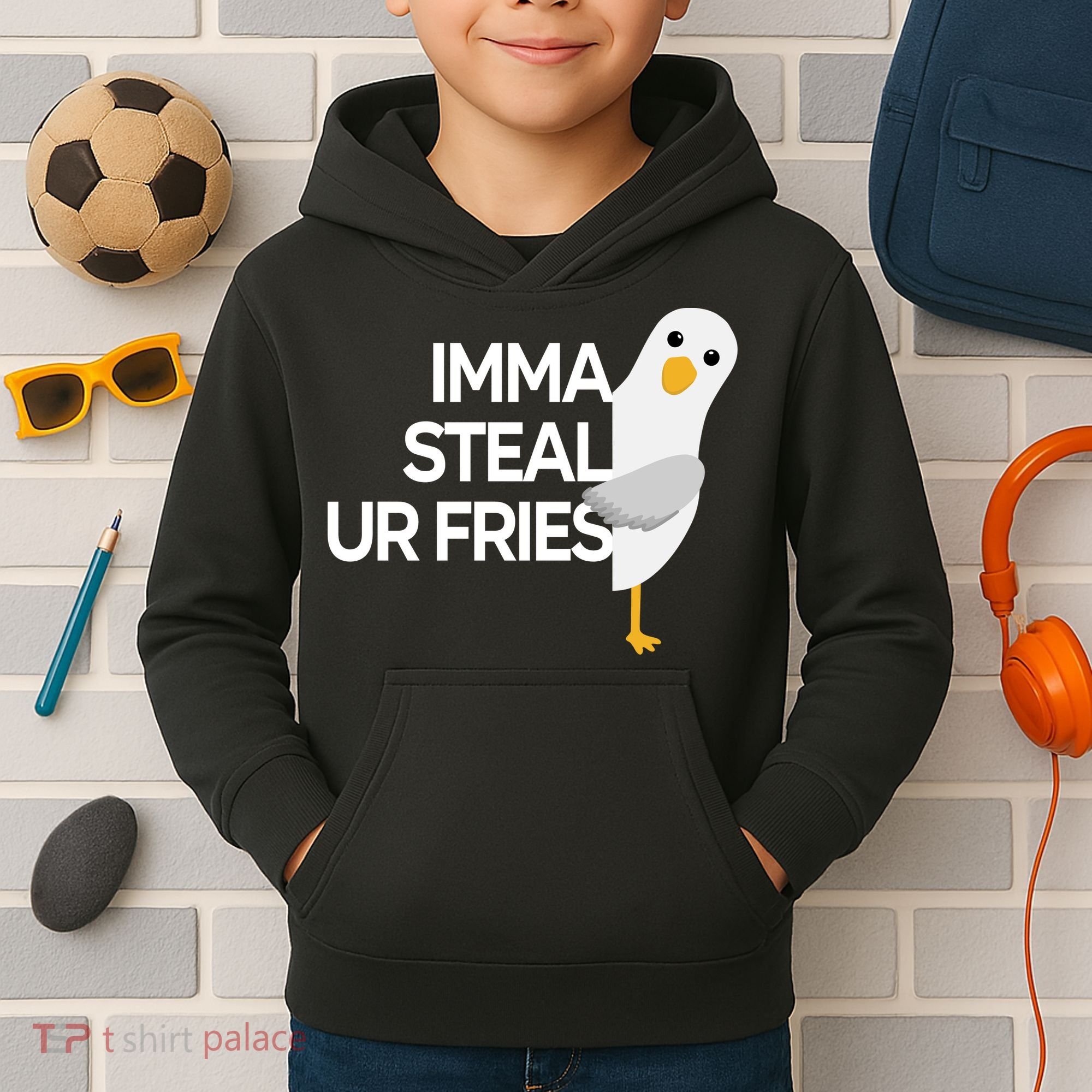 Imma Steal Ur Fries Kids Hoodie