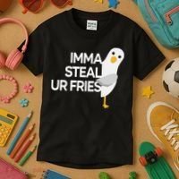 Imma Steal Ur Fries Kids T-Shirt thumb 3
