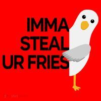 Imma Steal Ur Fries Santa Hat thumb 1