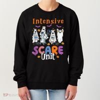 Intensive Scare Unit Icu Boo Crew Funny Nicu Picu Nurse Tech Women's Sweatshirt thumb 0