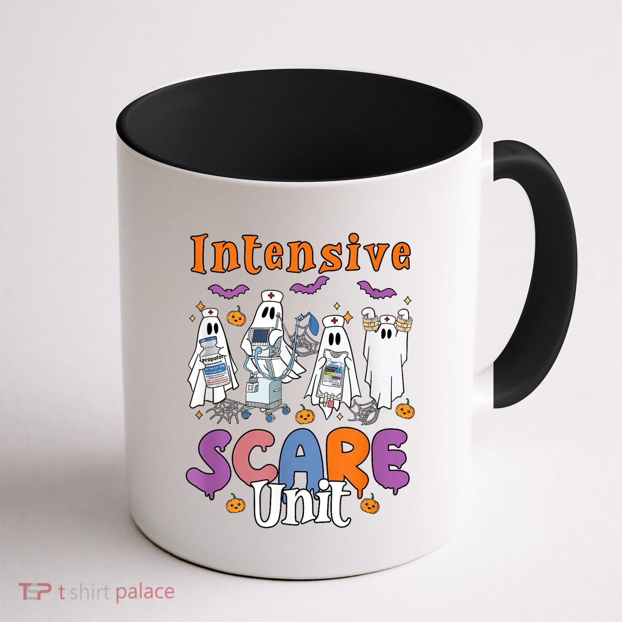 Intensive Scare Unit Icu Boo Crew Funny Nicu Picu Nurse Tech Coffee Mug