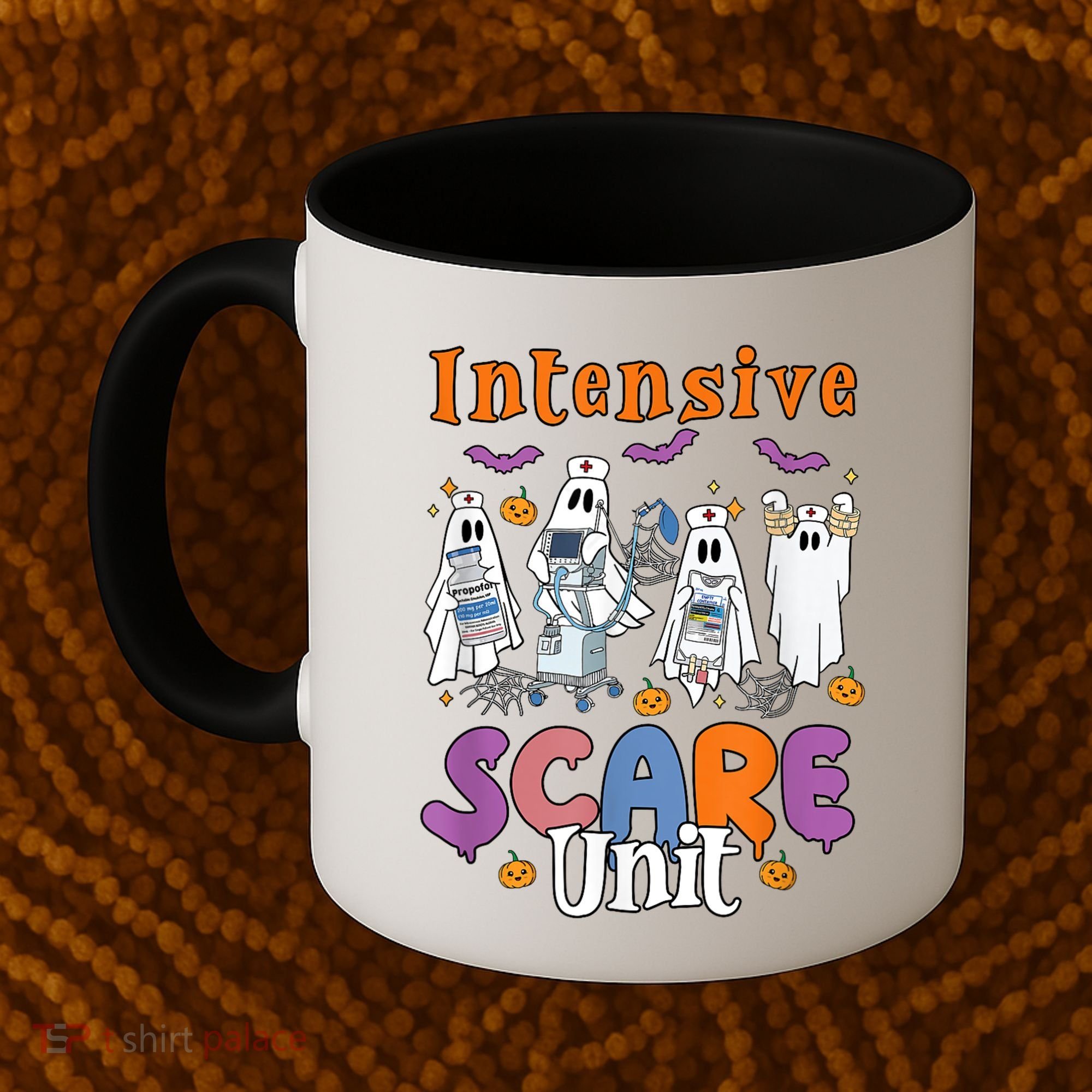 Intensive Scare Unit Icu Boo Crew Funny Nicu Picu Nurse Tech Coffee Mug