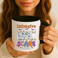 Intensive Scare Unit Icu Boo Crew Funny Nicu Picu Nurse Tech Coffee Mug thumb 3