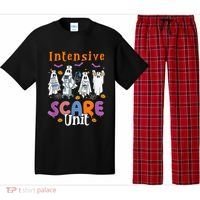 Intensive Scare Unit Icu Boo Crew Funny Nicu Picu Nurse Tech Pajama Set thumb 0