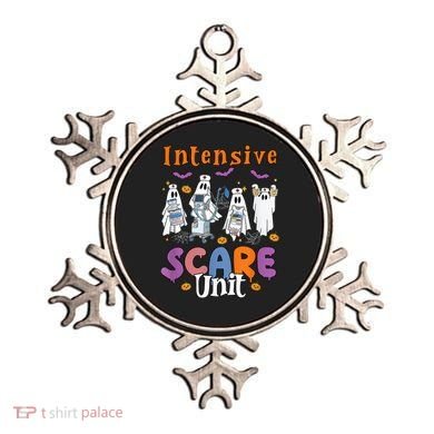Intensive Scare Unit Icu Boo Crew Funny Nicu Picu Nurse Tech Ornament