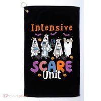 Intensive Scare Unit Icu Boo Crew Funny Nicu Picu Nurse Tech Golf Towel thumb 0