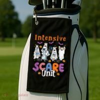 Intensive Scare Unit Icu Boo Crew Funny Nicu Picu Nurse Tech Golf Towel thumb 2