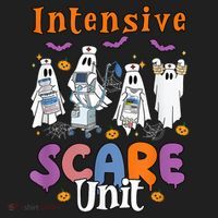 Intensive Scare Unit Icu Boo Crew Funny Nicu Picu Nurse Tech Golf Towel thumb 3