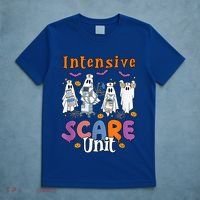 Intensive Scare Unit Icu Boo Crew Funny Nicu Picu Nurse Tech T-Shirt thumb 5