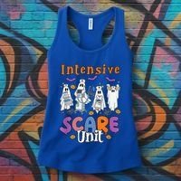 Intensive Scare Unit Icu Boo Crew Funny Nicu Picu Nurse Tech Women's Tank Top thumb 3