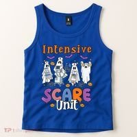 Intensive Scare Unit Icu Boo Crew Funny Nicu Picu Nurse Tech Tank Top thumb 2