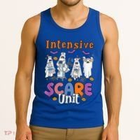 Intensive Scare Unit Icu Boo Crew Funny Nicu Picu Nurse Tech Tank Top thumb 3