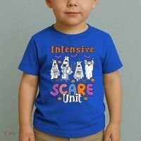 Intensive Scare Unit Icu Boo Crew Funny Nicu Picu Nurse Tech Toddler T-Shirt thumb 2