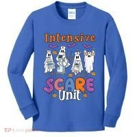 Intensive Scare Unit Icu Boo Crew Funny Nicu Picu Nurse Tech Kids Long Sleeve Shirt thumb 0
