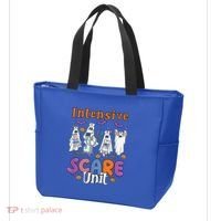 Intensive Scare Unit Icu Boo Crew Funny Nicu Picu Nurse Tech Tote Bag thumb 3