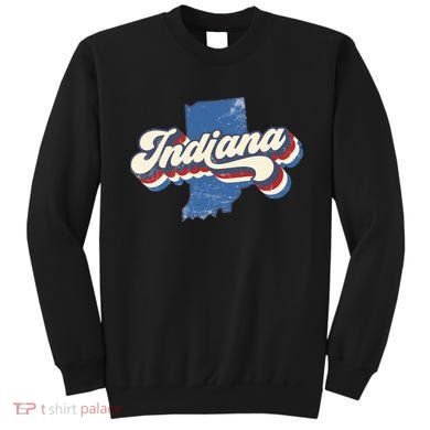 Indiana State Vintage Retro Sweatshirt